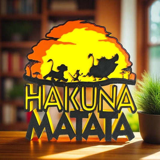 Hakuna Matata 3D Tabletop / Decor | The Lion King