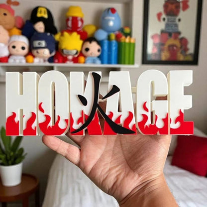 Hokage 3D Flame Tabletop / Decor | Naruto