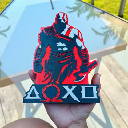 Kratos 3D Gaming Logo Tabletop / Decor | God of War
