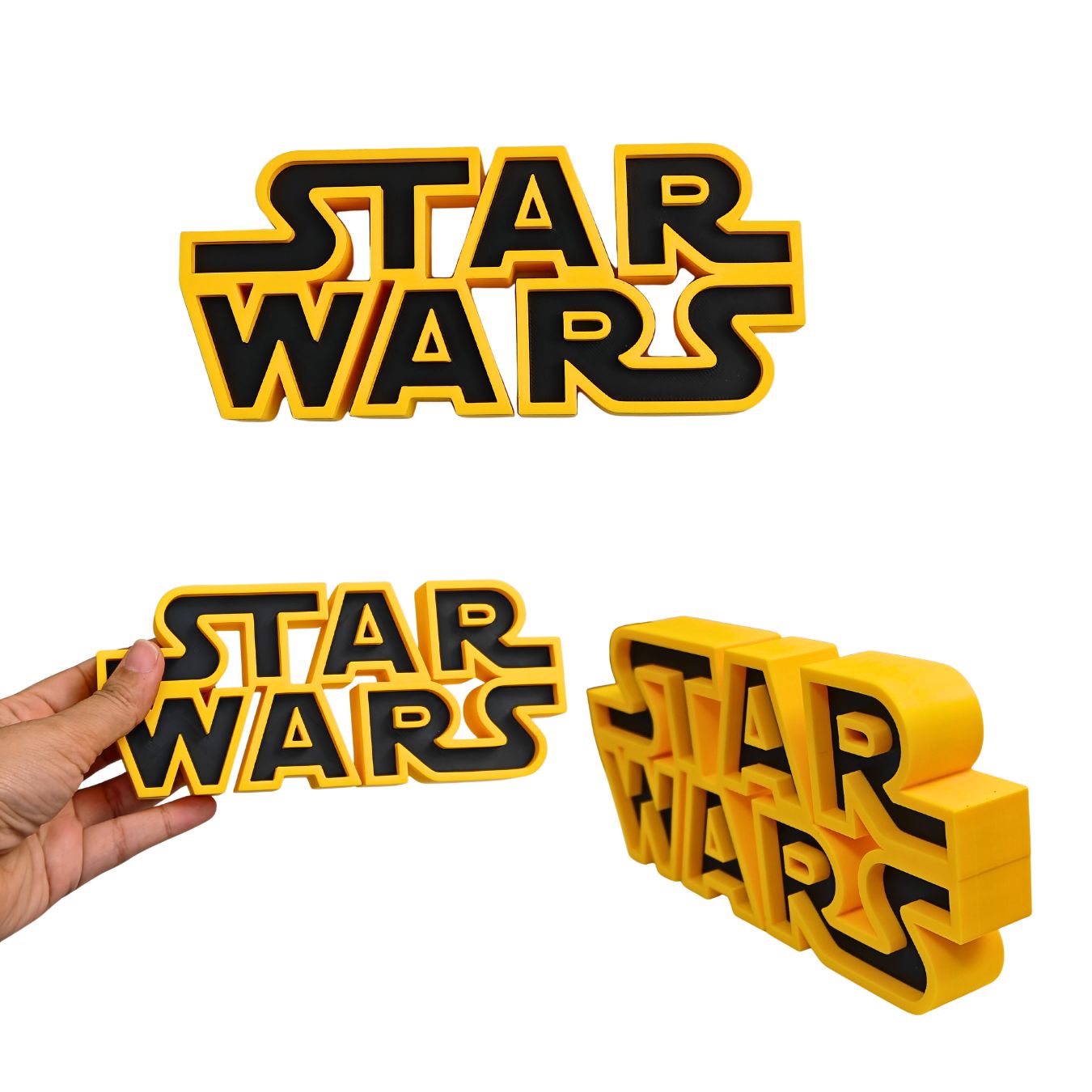 Star Wars Logo / Tabletop Premium Display Sign  (17 x 8 x 2 cm)