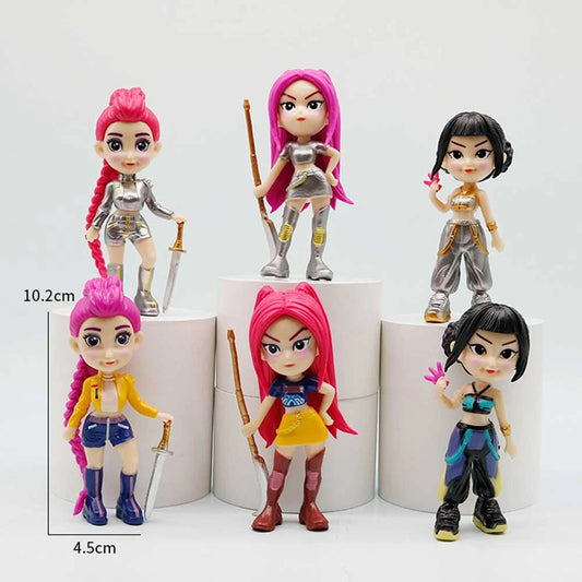 K-Pop Demon Hunter set of 6 (10cm)