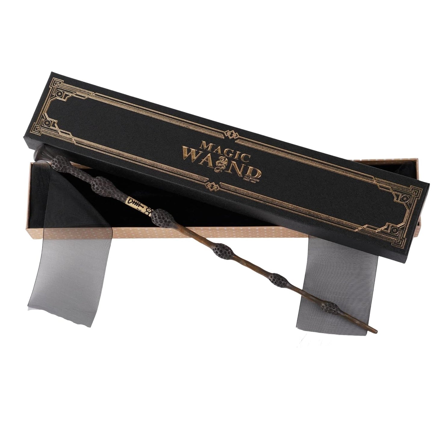 Wizarding Wands (35 cm) - Premium Polyresin & Metal (with gift box)