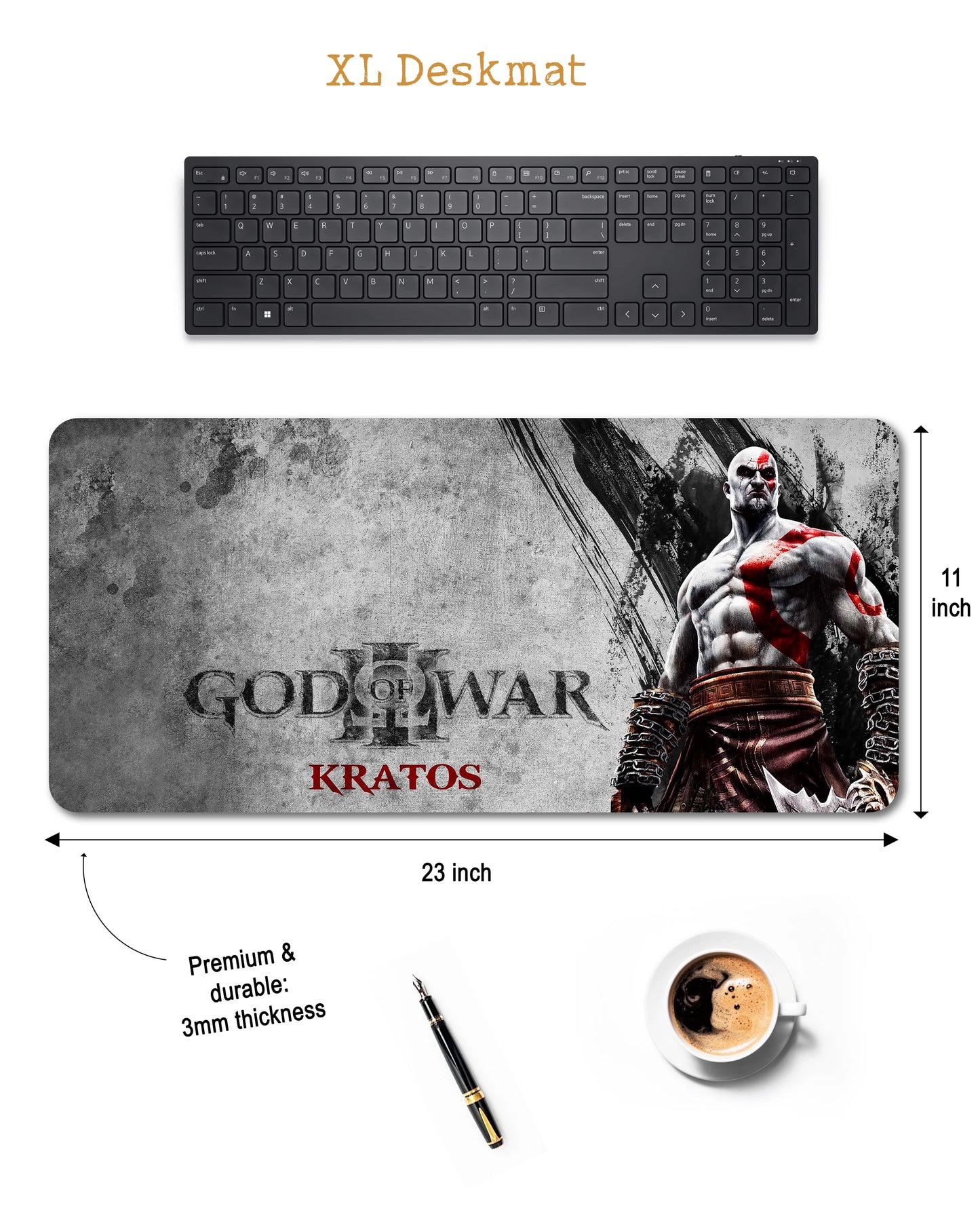 God of War - XXL Deskmat (60x28 cm)