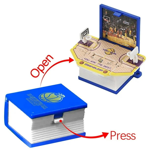 Basketball Court - 3D Pop-open-book Keychain