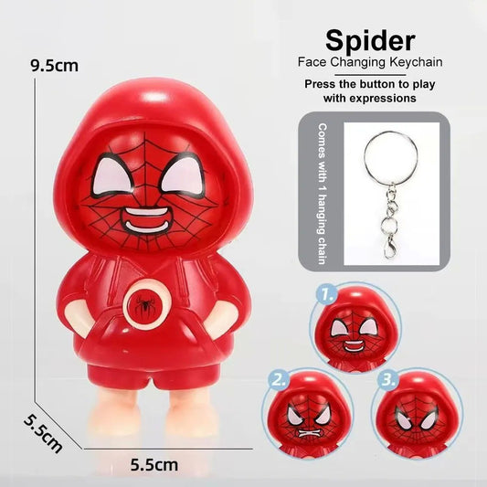 Spiderman - Face Changing Keyring