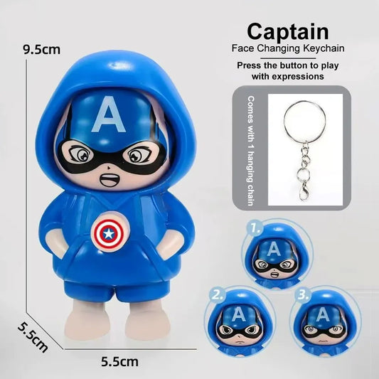 Captain America - Face Changing Keyring