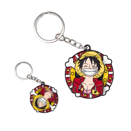 Luffy | One Piece  - Rotating Metal Keyring (5 cm)
