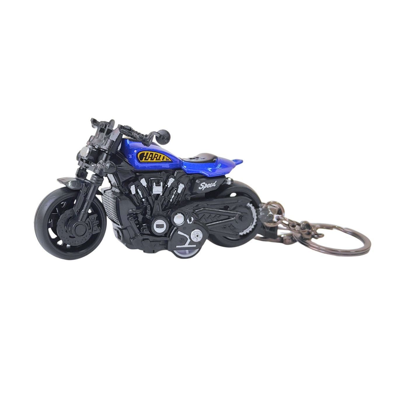 Harley Bike - moveable handle & wheels (10 cm) Keyring