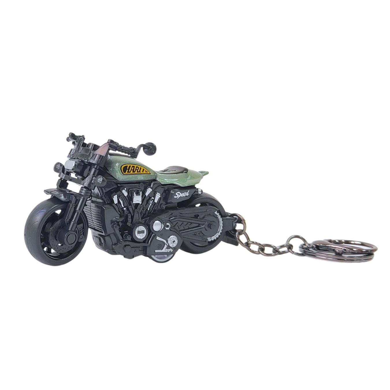 Harley Bike - moveable handle & wheels (10 cm) Keyring