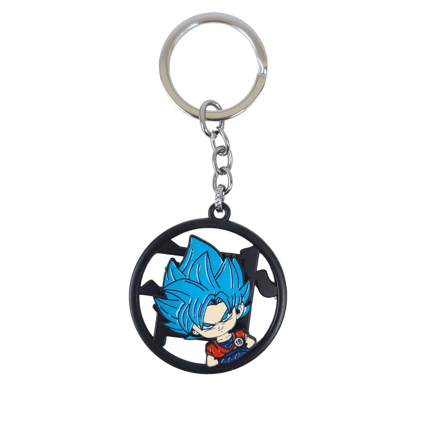 Blue Haired Goku - Metal Rotating Keyring (5 cm) | Dragon Ball