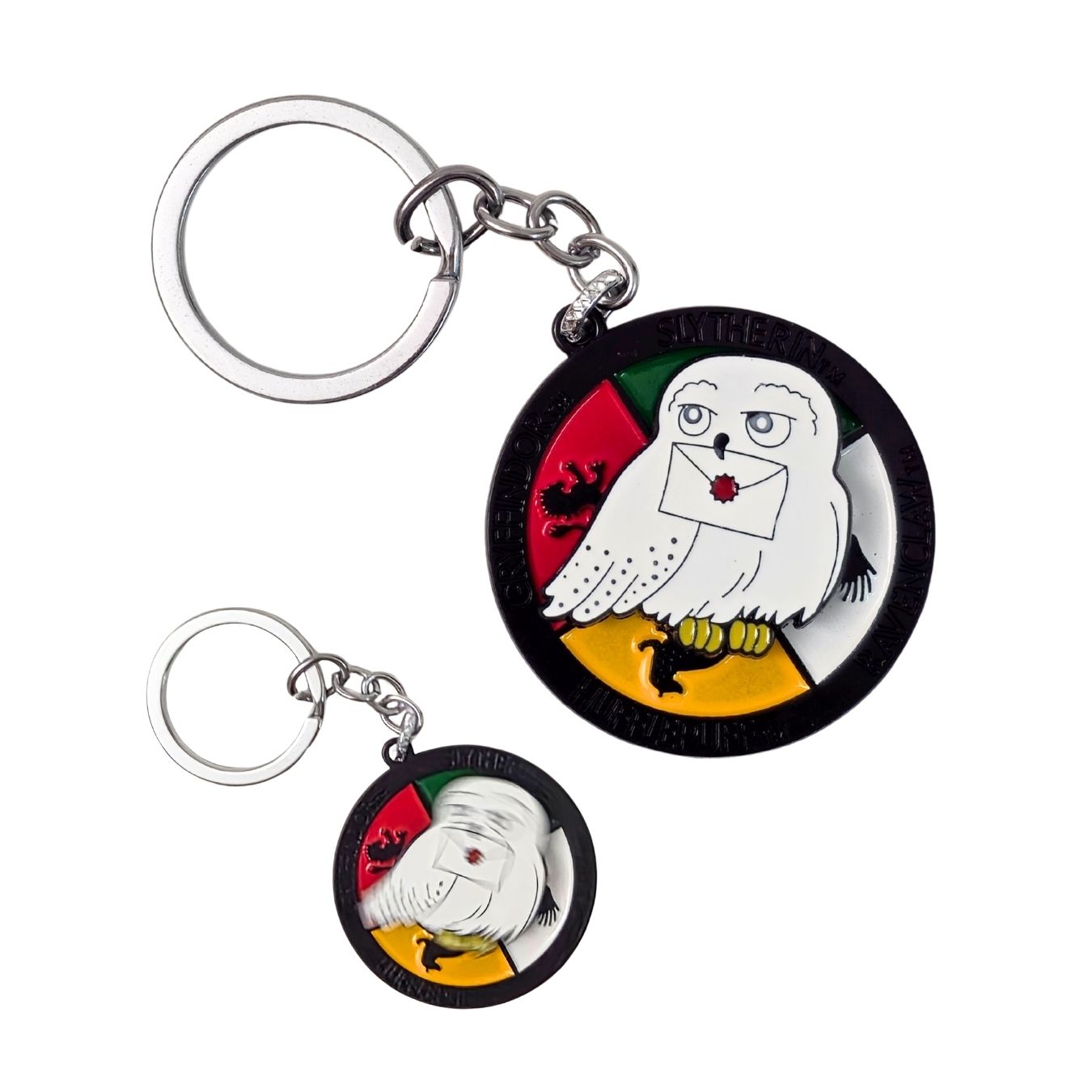Hedwig with Letter | Harry Potter - Rotating Metal Keyring (5 cm)