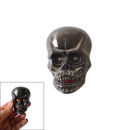 Metallic Skull Lighter with Sound & Light (6 cm)