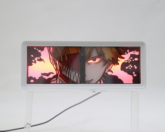 Chainsaw Man - 3D stencil lamp - (USB/Battery Operated)