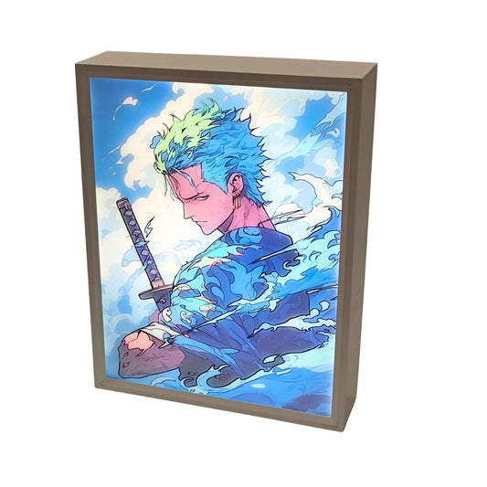 Zoro frame lamp - Adjustable Brightness & Light Modes | One Piece