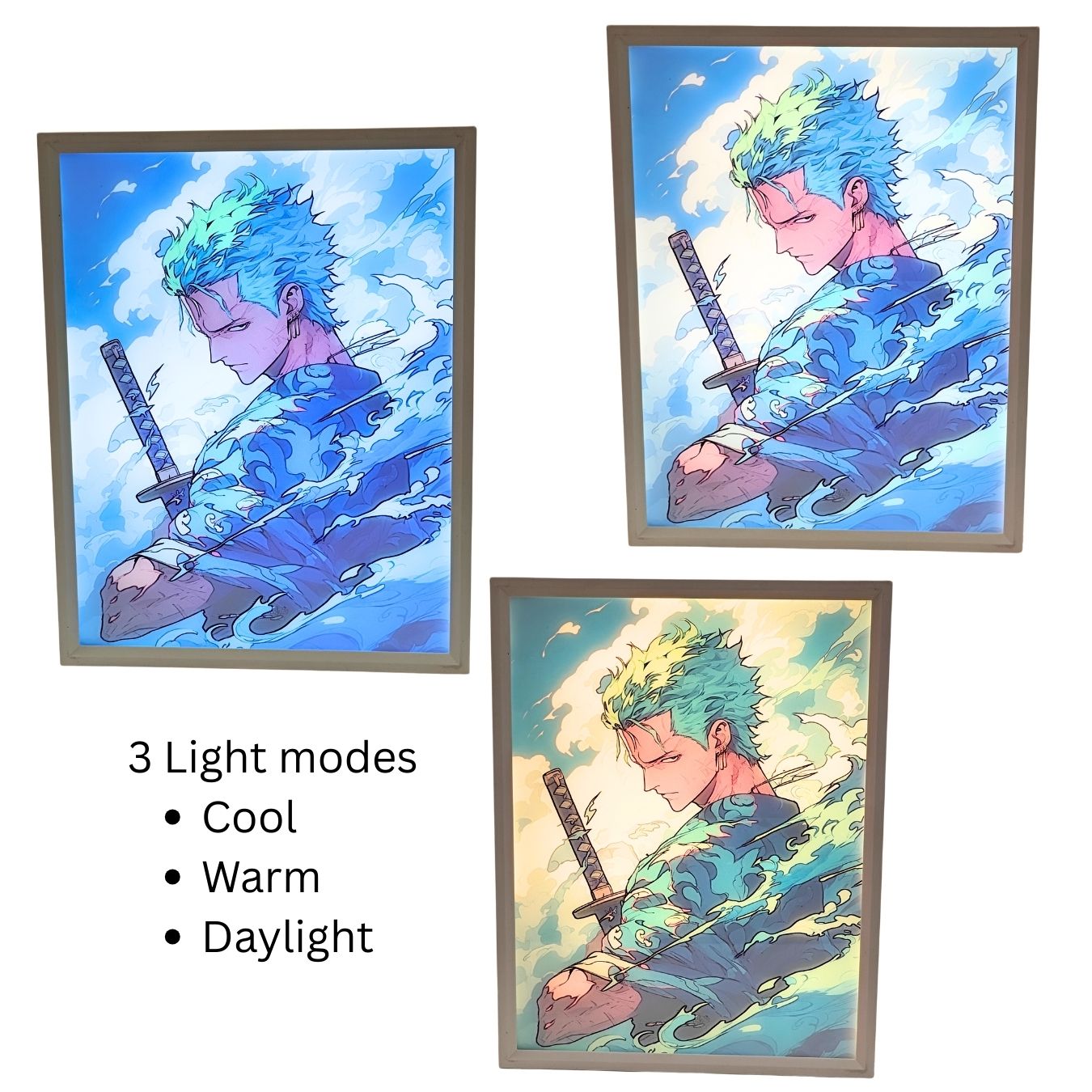 Zoro frame lamp - Adjustable Brightness & Light Modes | One Piece