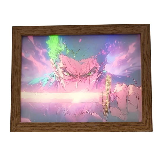 Zoro frame lamp - Adjustable Brightness & Light Modes | One Piece