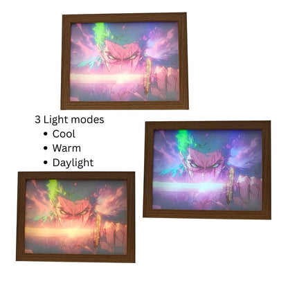 Zoro frame lamp - Adjustable Brightness & Light Modes | One Piece
