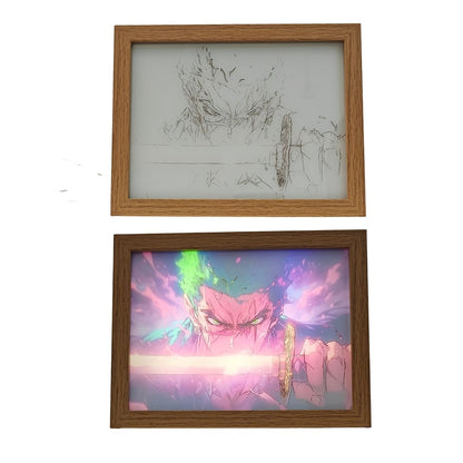 Zoro frame lamp - Adjustable Brightness & Light Modes | One Piece