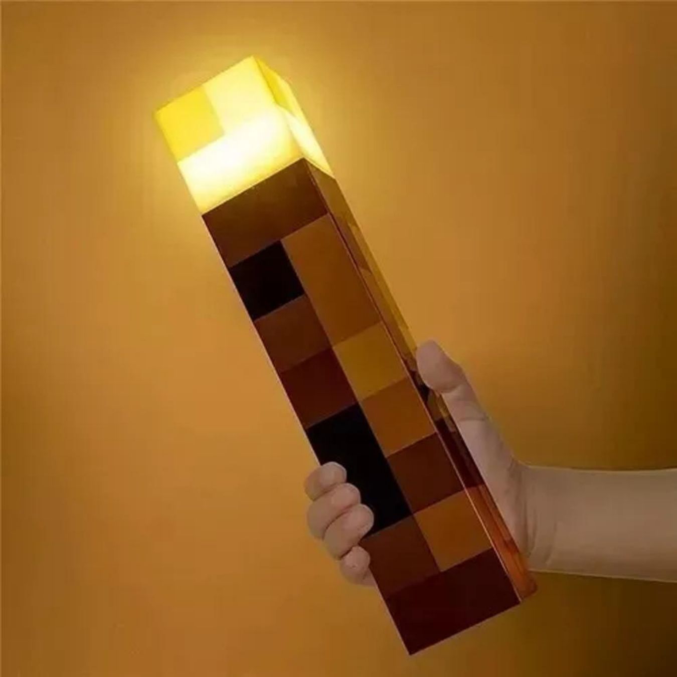 Minecraft Wall Mountable, USB Rechargeable LED Torch (28*6*6 cm)