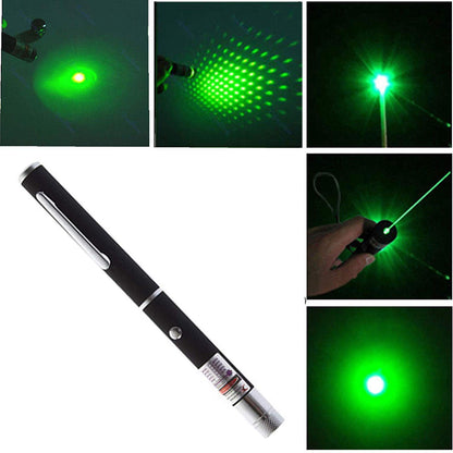 Green Laser Light Pen with Adjustable Cap to Change Design - for Presentations & Parties
