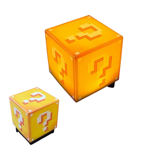 Minecraft Magnetically Mountable, USB Rechargeable LED Cube Lamp (7 cm)