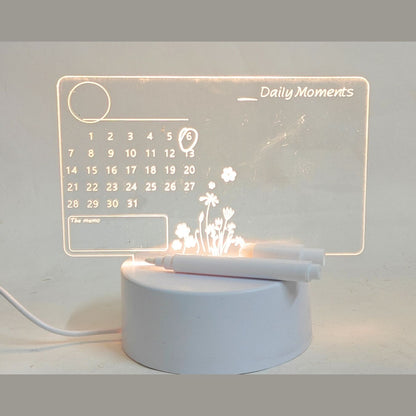 Lamp Calendar with Marker & Eraser
