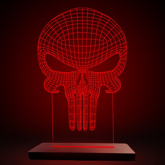 Punisher - Acrylic Lamp (19 cm) (Red)