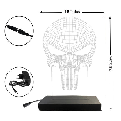 Punisher - Acrylic Lamp (19 cm) (Red)