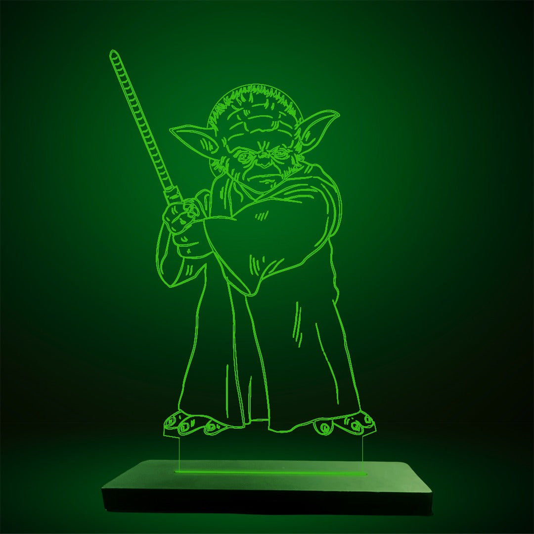 Yoda - Acrylic Lamp (19 cm) (Green)