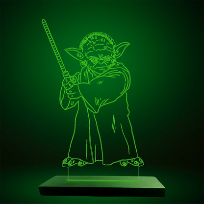 Yoda - Acrylic Lamp (19 cm) (Green)