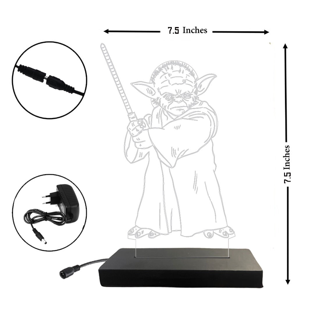 Yoda - Acrylic Lamp (19 cm) (Green)