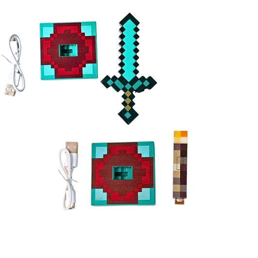 Minecraft LED Fridge Magnet (select variant) (6 cm x 12 cm)