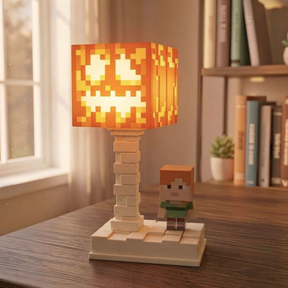 Minecraft Jack-o-Lantern Block Lamp (18 cm)