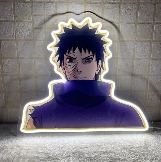 Obito Uchiha - Neon Artwork