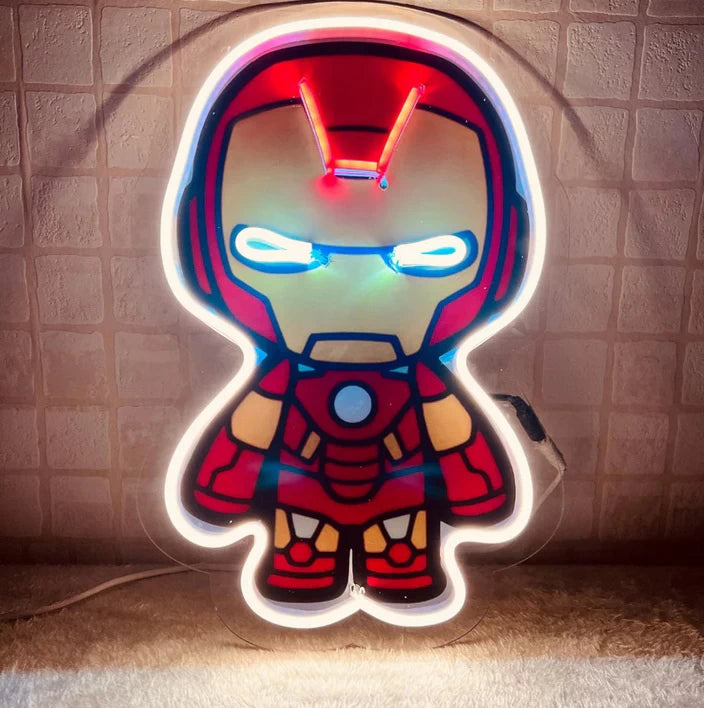 Iron Man - Neon Artwork