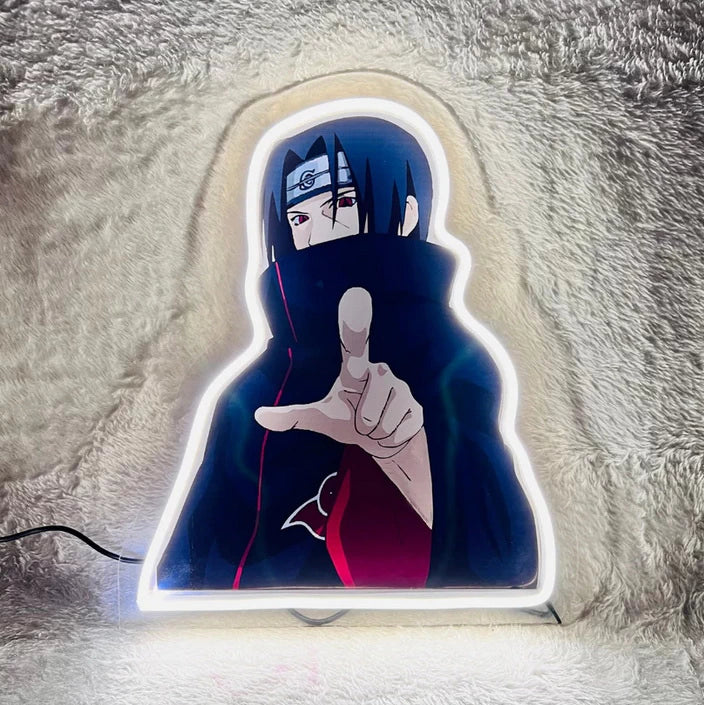 Itachi Uchiha - Neon Artwork