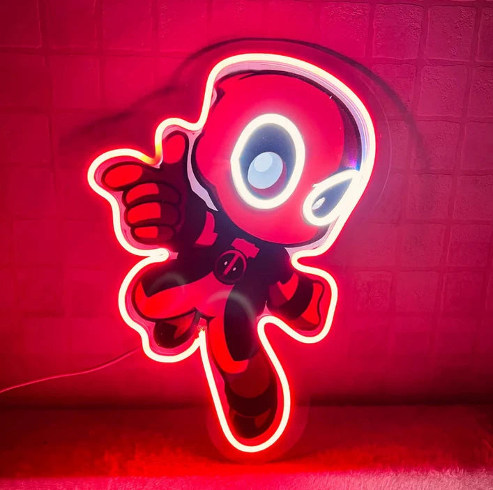 Deadpool Neon Led Deadpool - Neon Artwork – Memory Lane