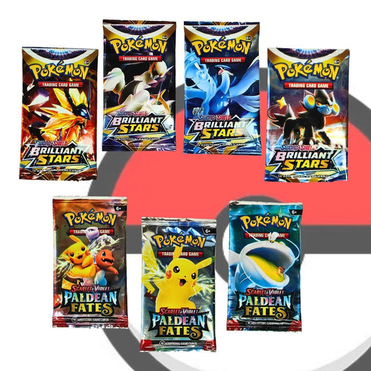 pokemon tcg booster playing cards set of 7