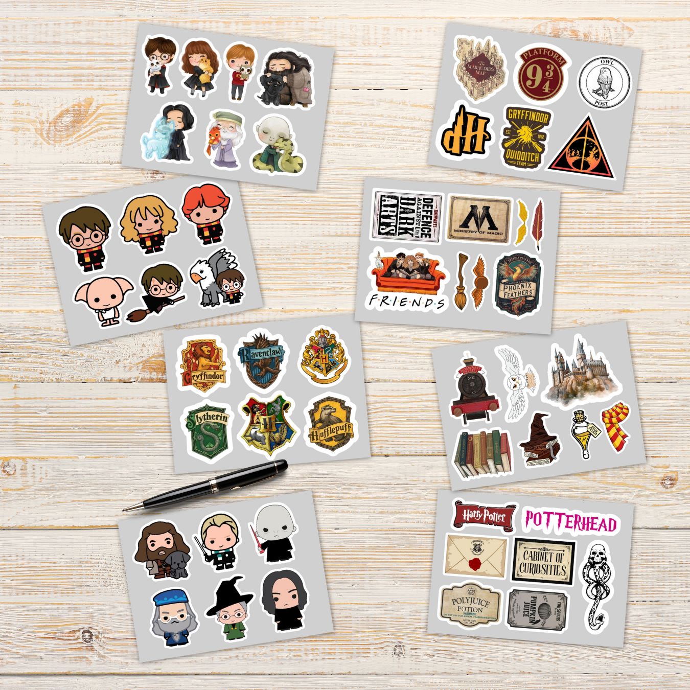 Harry Potter Stickers - Set of 50 Unique Stickers