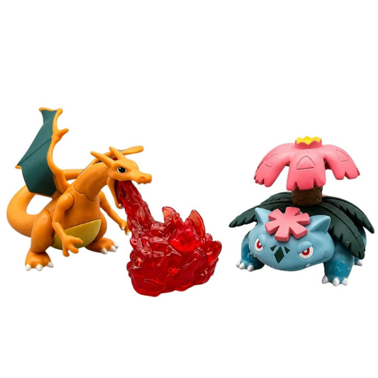 Pokemon set of 2 (Charizard and Venusaur) (3 - 5 cm)