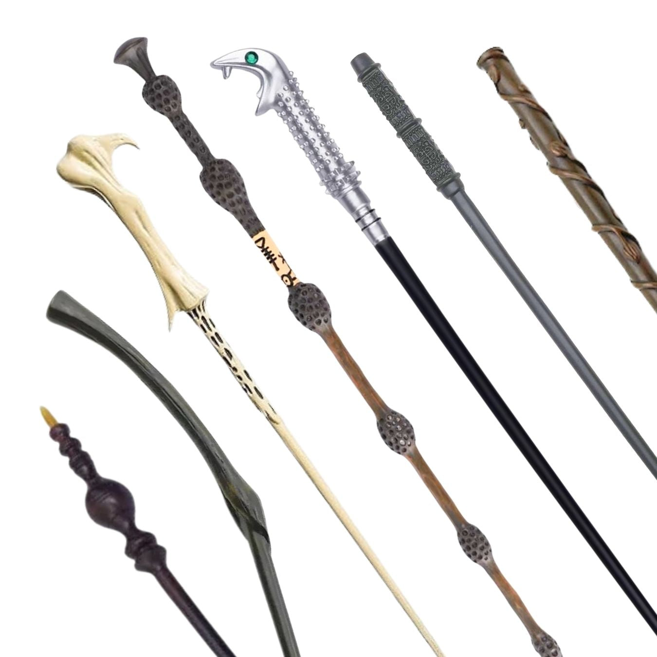 Wizarding Wands (35 cm) - Premium Polyresin & Metal (with gift box)