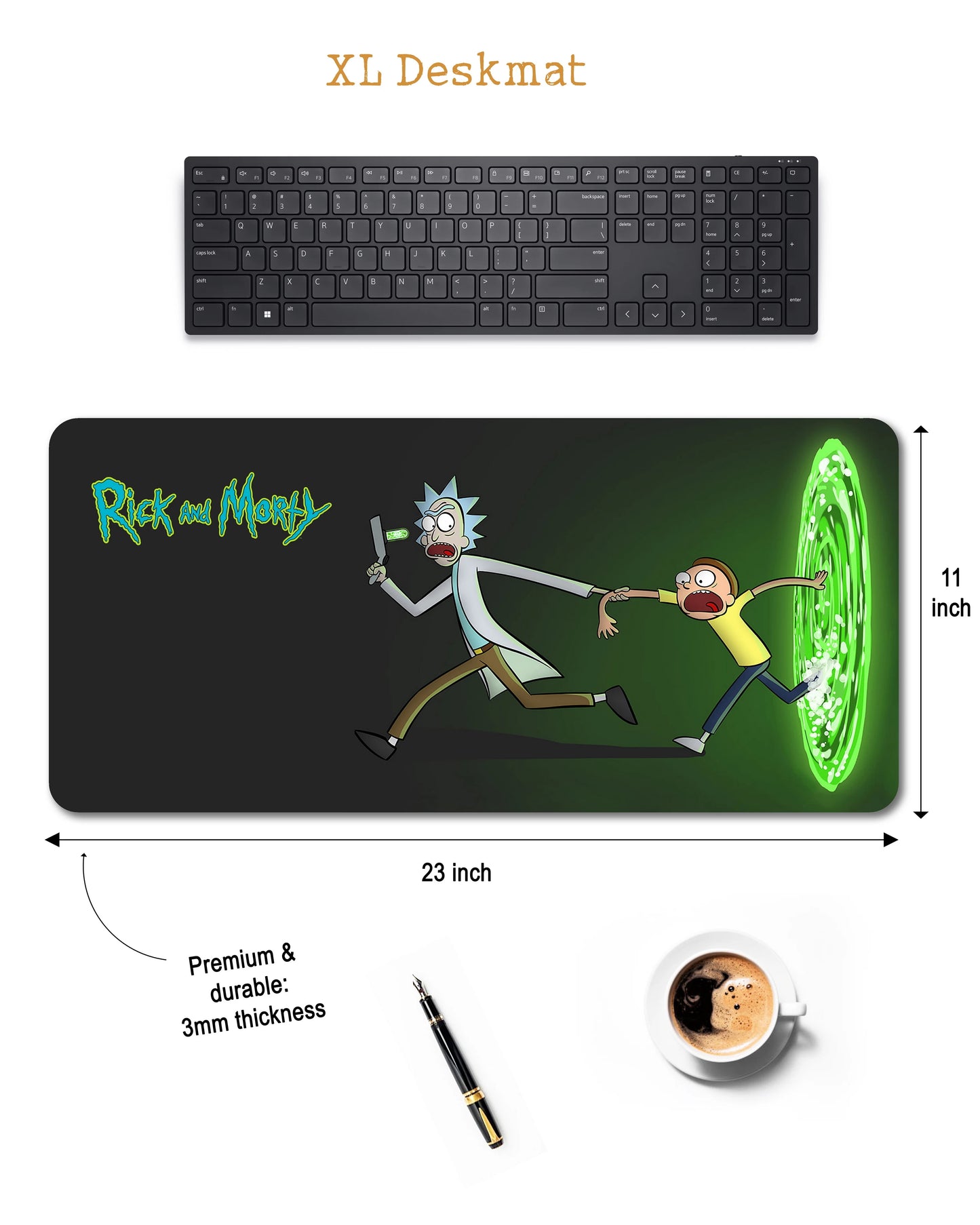 Rick & Morty - XXL Deskmat (60x28 cm)