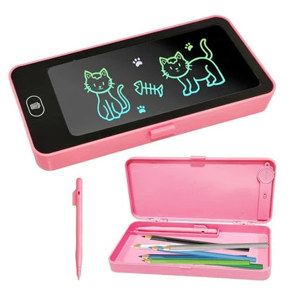 Re-writeable Drawing LCD Pad with Stationery / Pencil box