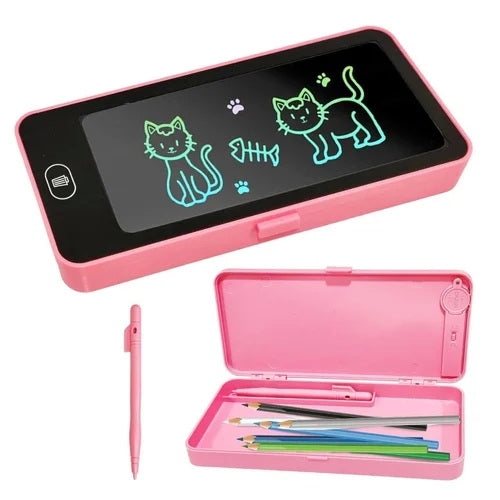 Re-writeable Drawing LCD Pad with Stationery / Pencil box