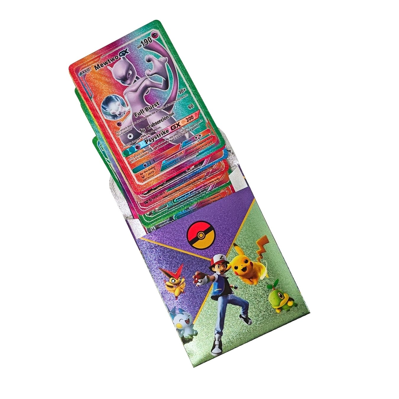 Pokemon Holographic Trading Cards (9*6.5 cm) - Set of 10 Cards