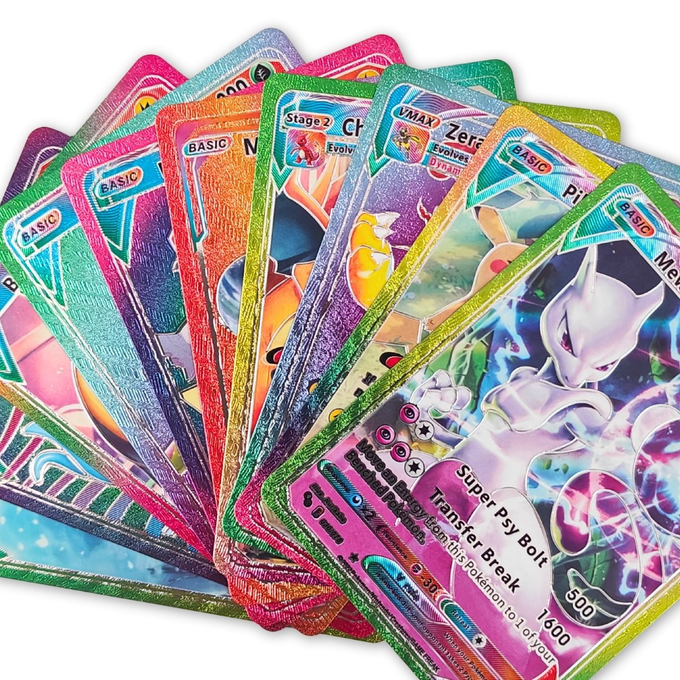 Pokemon Holographic Trading Cards (9*6.5 cm) - Set of 10 Cards