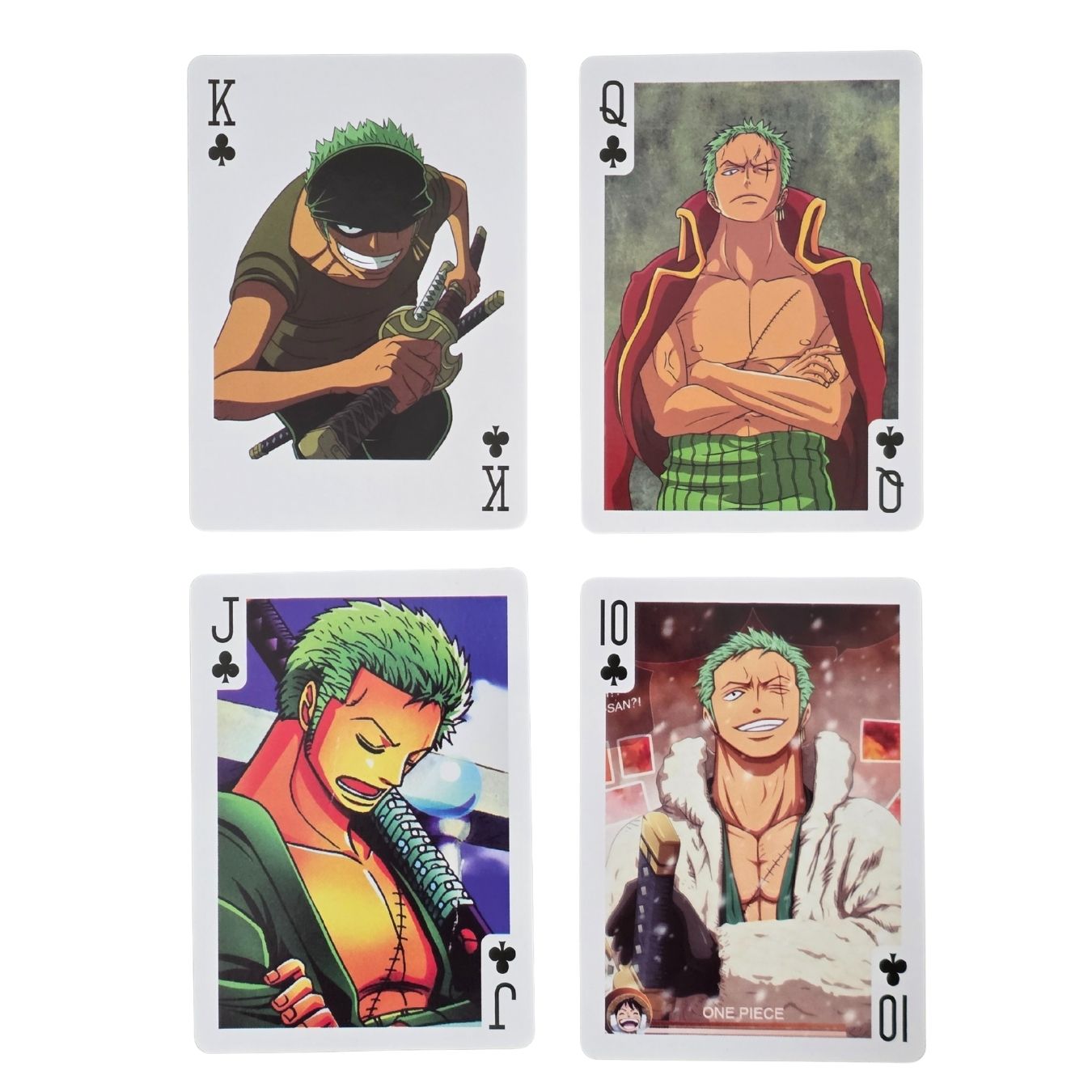 One Piece - Zoro | Playing cards (each card with an unique pic)