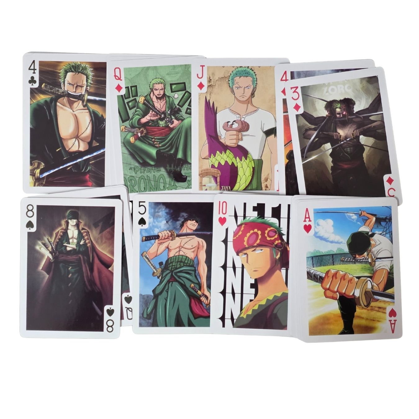 One Piece - Zoro | Playing cards (each card with an unique pic)