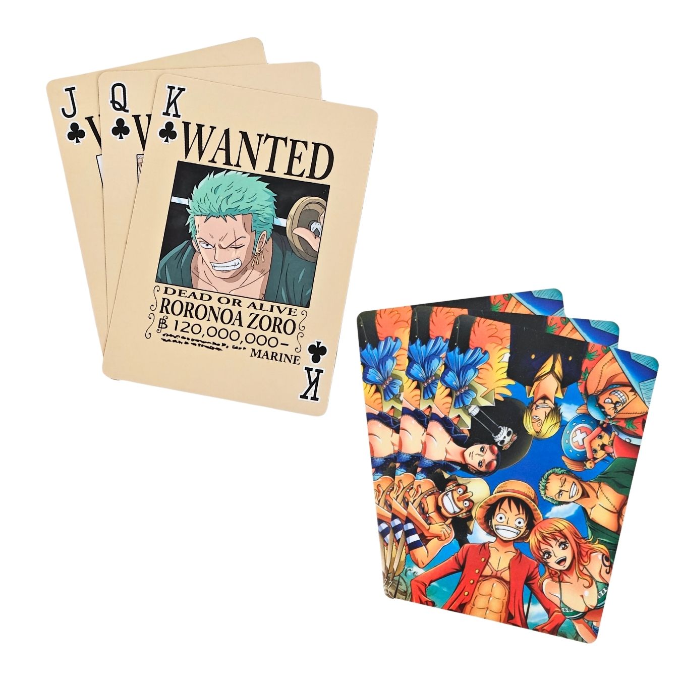 One Piece - Wanted | Playing cards (each card with an unique pic)