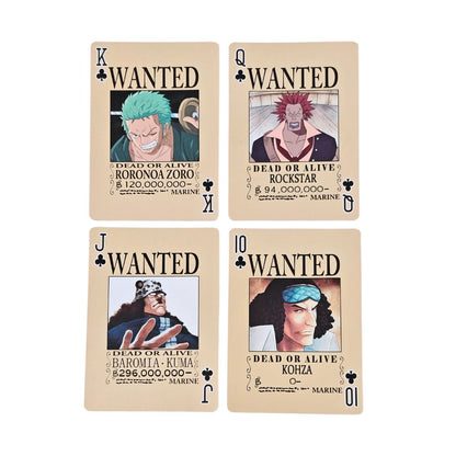 One Piece - Wanted | Playing cards (each card with an unique pic)